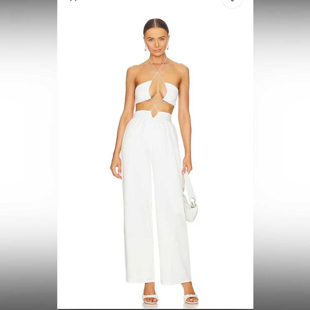 Julia Halter Jumpsuit in White Superdown